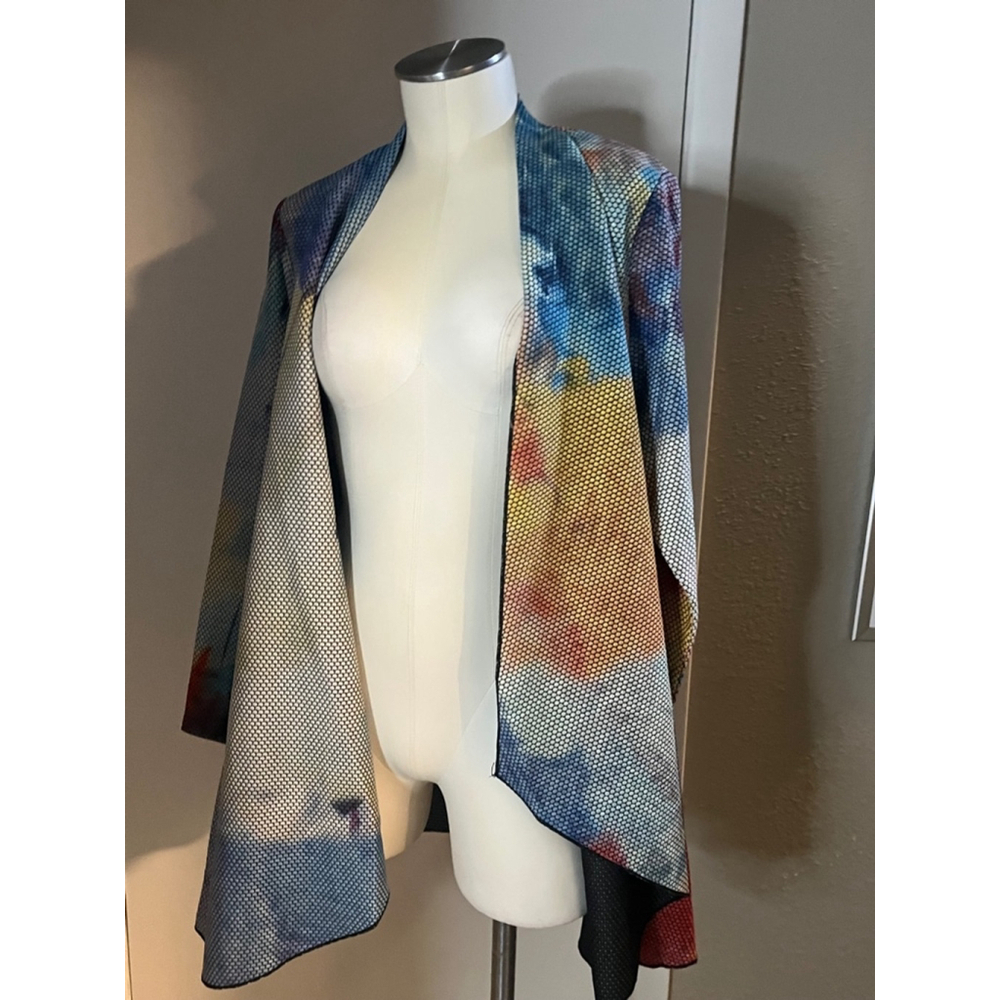 Nwt womens cardigan jackt retro style by radzoli  multicolor - Picture 13 of 14